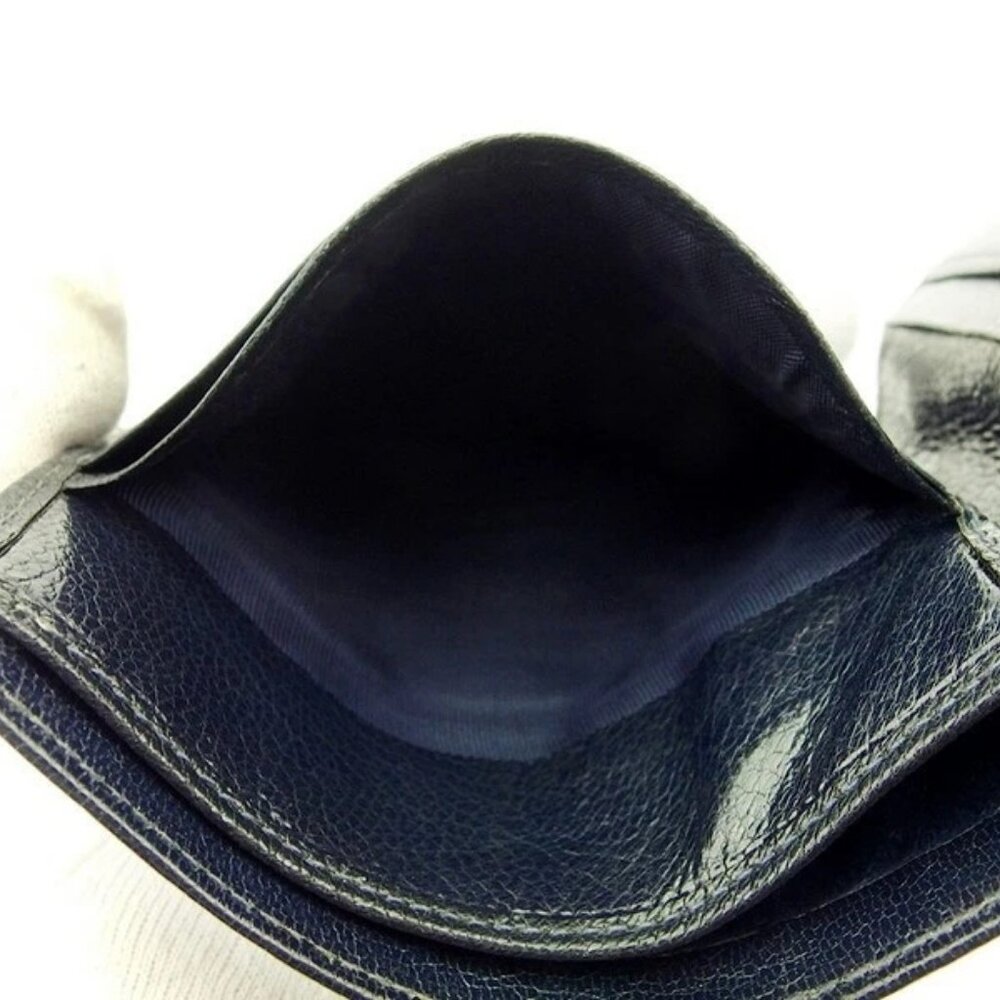 CELINE Bill Compartment Navy gold Women Authentic secondhand - Picture 5 of 6